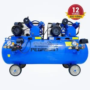 Máy nén khí dây đai Pegasus TM-V-0.25/12.5x2-230L (2 đầu nén, 2 mô tơ)