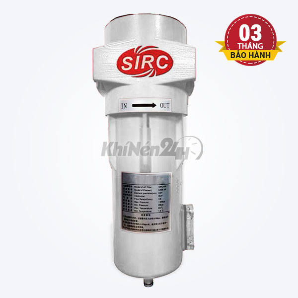 Lọc đường ống SIRC F108VD (0.01 micron) - Tích hợp sẵn van xả tự động